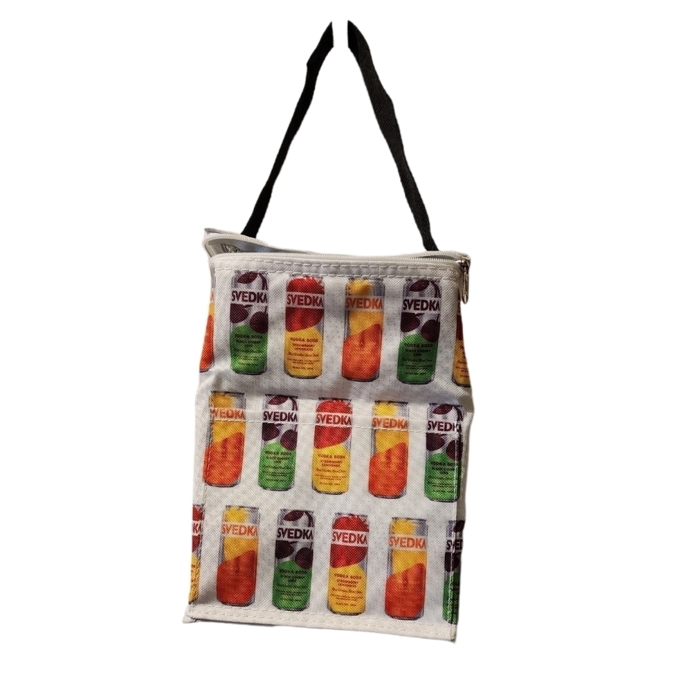 Svedka White & Black Colorful Drink Cooler New